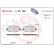 Kit de plaquettes de frein, frein à disque P23100 Brembo, Vignette 3