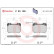Kit de plaquettes de frein, frein à disque P23129 Brembo, Vignette 2