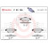 Kit de plaquettes de frein, frein à disque P23165 Brembo, Vignette 3