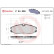 Kit de plaquettes de frein, frein à disque P24039 Brembo, Vignette 2