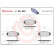 Kit de plaquettes de frein, frein à disque P28032 Brembo, Vignette 2