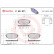 Kit de plaquettes de frein, frein à disque P30071 Brembo, Vignette 2