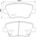 Kit de plaquettes de frein, frein à disque P30109 Brembo