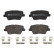 Kit de plaquettes de frein, frein à disque P30109 Brembo, Vignette 2
