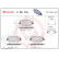 Kit de plaquettes de frein, frein à disque P30110 Brembo