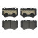 Kit de plaquettes de frein, frein à disque P50123 Brembo