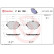 Kit de plaquettes de frein, frein à disque P50138 Brembo