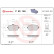 Kit de plaquettes de frein, frein à disque P50146 Brembo