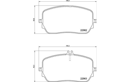 Kit de plaquettes de frein, frein à disque P50149 Brembo