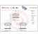 Kit de plaquettes de frein, frein à disque P50153 Brembo