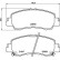 Kit de plaquettes de frein, frein à disque P54061 Brembo