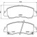 Kit de plaquettes de frein, frein à disque P54061 Brembo, Vignette 2