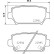 Kit de plaquettes de frein, frein à disque P54062 Brembo