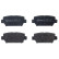 Kit de plaquettes de frein, frein à disque P54062 Brembo, Vignette 2
