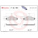 Kit de plaquettes de frein, frein à disque P56120 Brembo