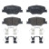 Kit de plaquettes de frein, frein à disque P59096 Brembo
