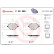 Kit de plaquettes de frein, frein à disque P59098 Brembo