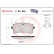 Kit de plaquettes de frein, frein à disque P65040 Brembo