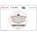 Kit de plaquettes de frein, frein à disque P68005 Brembo, Vignette 2
