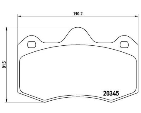 Kit de plaquettes de frein, frein à disque P68051 Brembo, Image 2