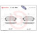 Kit de plaquettes de frein, frein à disque P78028 Brembo