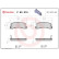 Kit de plaquettes de frein, frein à disque P83015 Brembo