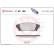 Kit de plaquettes de frein, frein à disque P83166 Brembo, Vignette 2