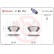 Kit de plaquettes de frein, frein à disque P83174 Brembo