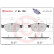 Kit de plaquettes de frein, frein à disque P85128 Brembo, Vignette 2