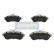 Kit de plaquettes de frein, frein à disque PA-0009AF Japanparts