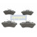 Kit de plaquettes de frein, frein à disque PA-0009AF Japanparts, Vignette 2