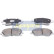 Kit de plaquettes de frein, frein à disque PA-0031AF Japanparts, Vignette 2