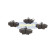 Kit de plaquettes de frein, frein à disque PA-0037AF Japanparts, Vignette 2