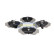 Kit de plaquettes de frein, frein à disque PA-0057AF Japanparts