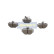 Kit de plaquettes de frein, frein à disque PA-0062AF Japanparts, Vignette 2