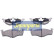 Kit de plaquettes de frein, frein à disque PA-0085AF Japanparts, Vignette 2