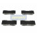 Kit de plaquettes de frein, frein à disque PA-008AF Japanparts