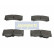 Kit de plaquettes de frein, frein à disque PA-008AF Japanparts, Vignette 2