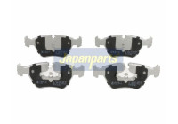 Kit de plaquettes de frein, frein à disque PA-0111AF Japanparts