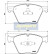 Kit de plaquettes de frein, frein à disque PA-0129AF Japanparts, Vignette 2