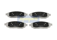 Kit de plaquettes de frein, frein à disque PA-018AF Japanparts
