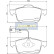 Kit de plaquettes de frein, frein à disque PA-0221AF Japanparts, Vignette 2