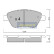 Kit de plaquettes de frein, frein à disque PA-0248AF Japanparts, Vignette 2