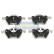 Kit de plaquettes de frein, frein à disque PA-0312AF Japanparts