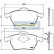 Kit de plaquettes de frein, frein à disque PA-0312AF Japanparts, Vignette 2