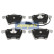 Kit de plaquettes de frein, frein à disque PA-0314AF Japanparts