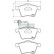 Kit de plaquettes de frein, frein à disque PA-0314AF Japanparts, Vignette 2