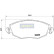 Kit de plaquettes de frein, frein à disque PA-0318AF Japanparts, Vignette 2