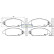 Kit de plaquettes de frein, frein à disque PA-0323AF Japanparts, Vignette 2