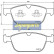 Kit de plaquettes de frein, frein à disque PA-0334AF Japanparts, Vignette 2
